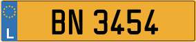 Trailer License Plate